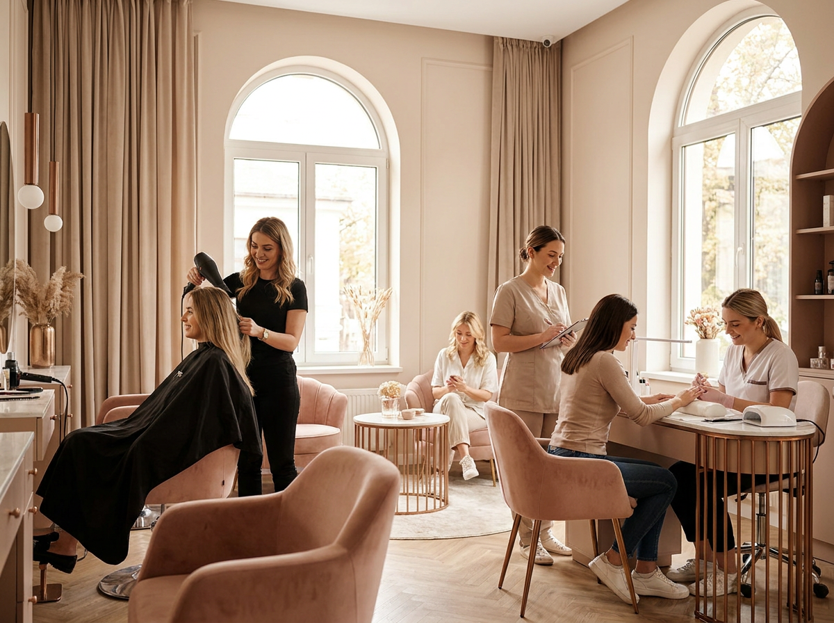 Salon La Bella – detaliu manichiură și cosmetică